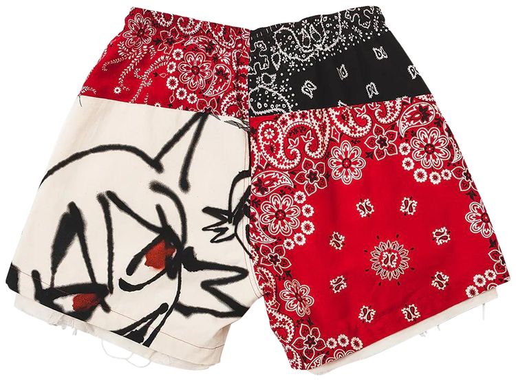 Children of the Discordance X Yagi Bandana Patchwork Pants JunRed