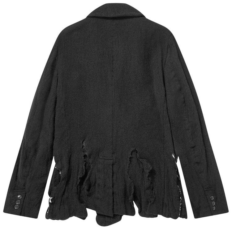 Comme des Garcons Boiled Wool Jacket Black