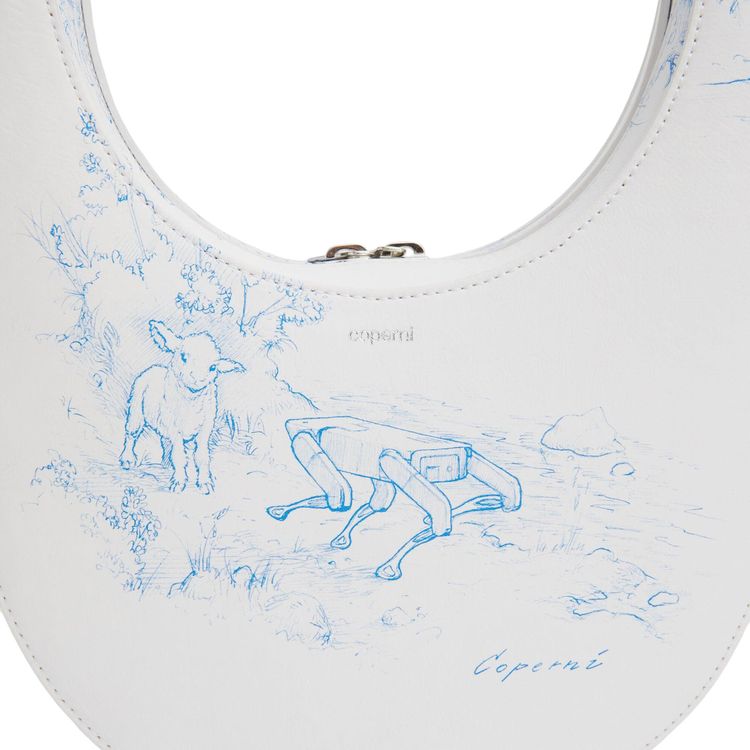 Coperni Toile De Jouy Printed Swipe Bag BlueWhite