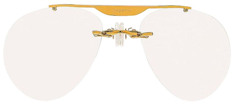 Coperni Clip On Aviator Sunglasses White