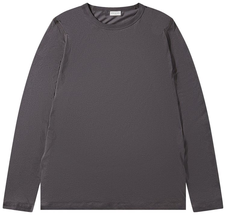 Dries Van Noten Habbot Long Sleeve T Shirt Grey