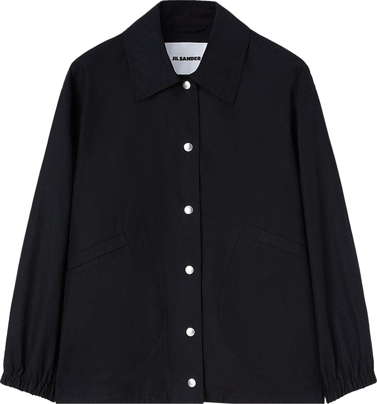 Jil Sander Logo Blouson Jacket Black