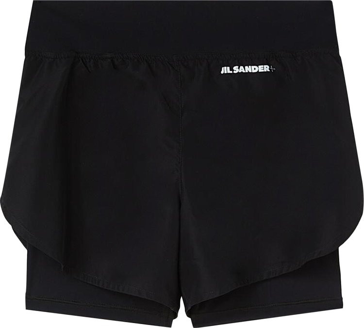 Jil Sander Logo Layered Shorts 'Black'