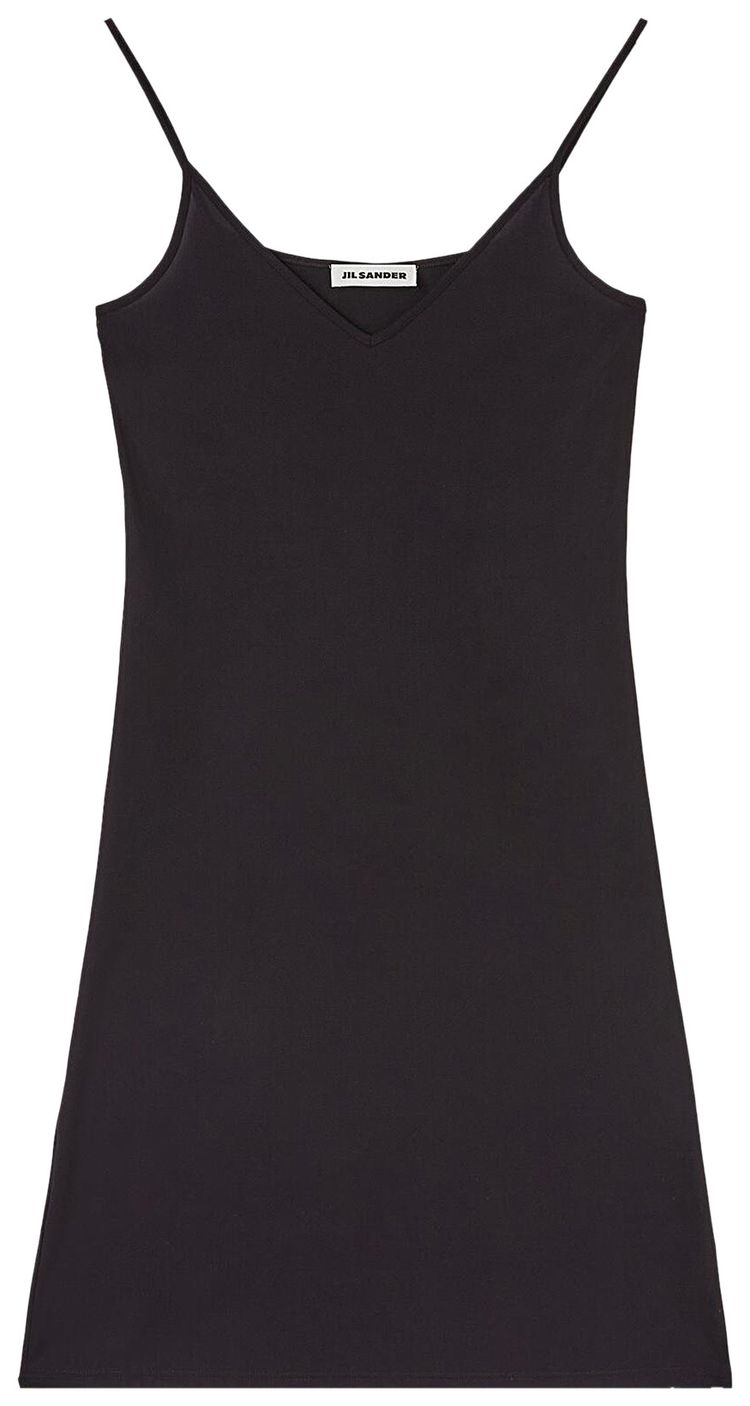 Jil Sander Slip Mini Dress Black