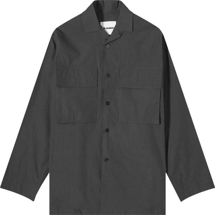 Jil Sander Plus Pocket Bowling Shirt 'Black'