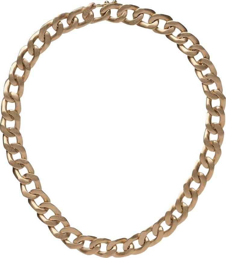 Maison Margiela Chunky Chain Necklace Yellow Gold