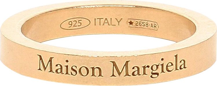 Maison Margiela Thin Logo Ring 'Gold'
