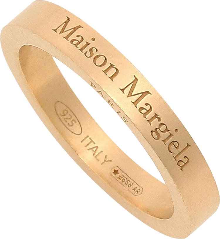 Maison Margiela Thin Logo Ring Gold