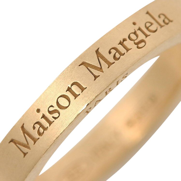 Maison Margiela Thin Logo Ring Gold