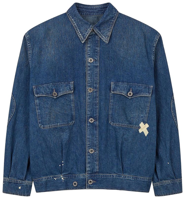 Maison Margiela Plain Sports Jacket Blue