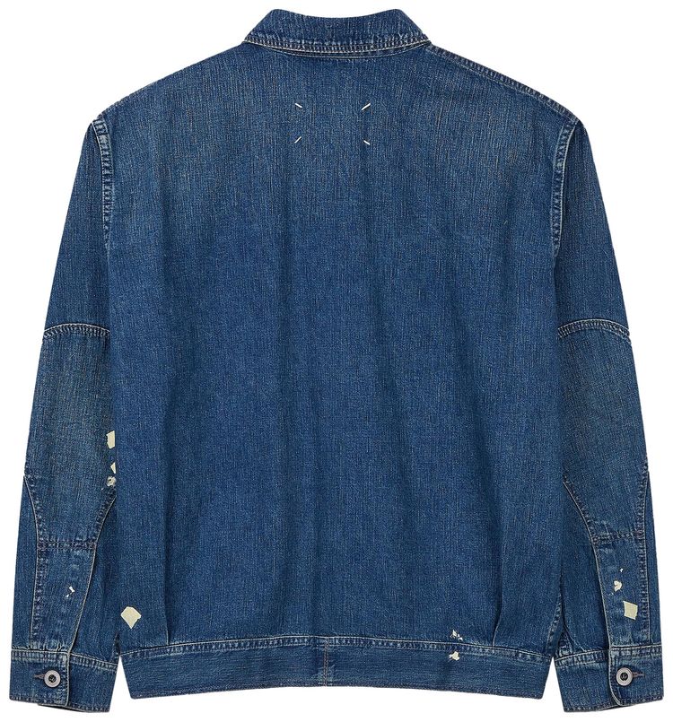 Maison Margiela Plain Sports Jacket Blue