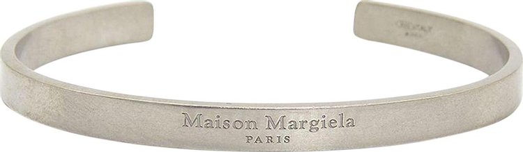 Maison Margiela Logo Cuff Bracelet 'Silver'