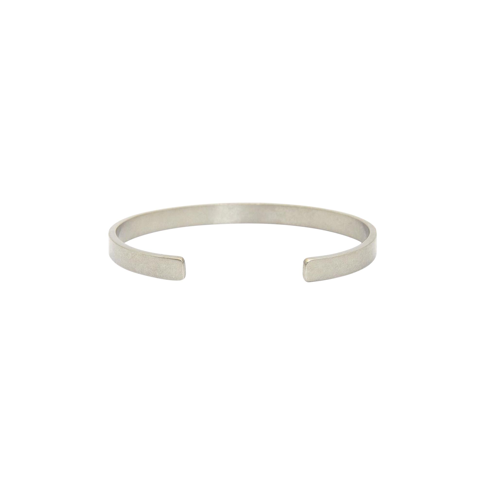 Buy Maison Margiela Logo Cuff Bracelet 'Silver' - SM1UY0065