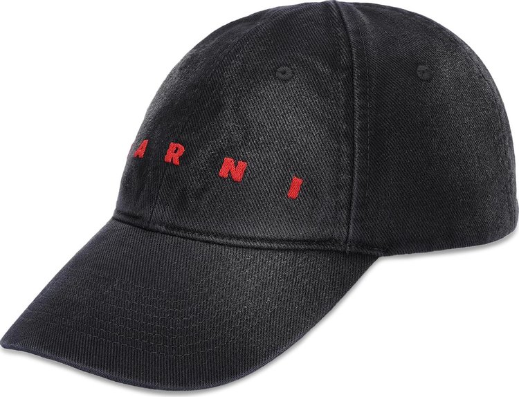 Marni Logo Baseball Cap Black