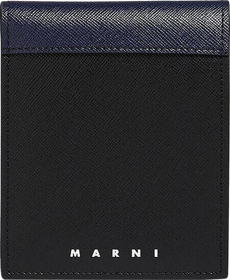 Marni Saffiano Leather Bifold Wallet 'Black'