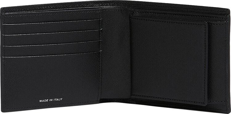 Marni Saffiano Leather Bifold Wallet Black