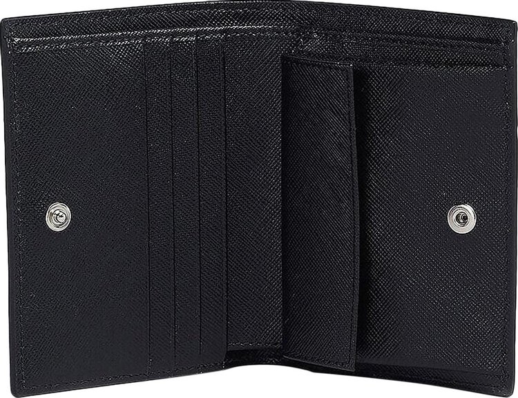 Marni Saffiano Leather Bifold Wallet Black