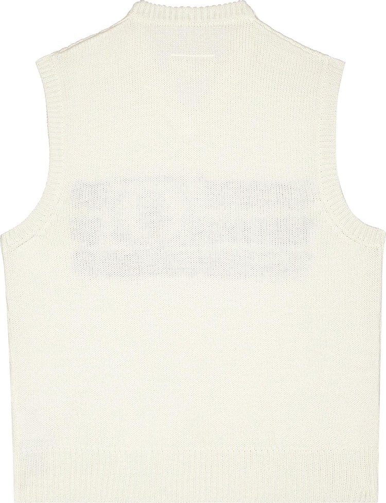 MM6 Maison Margiela Gauge Logo Gilet Off White