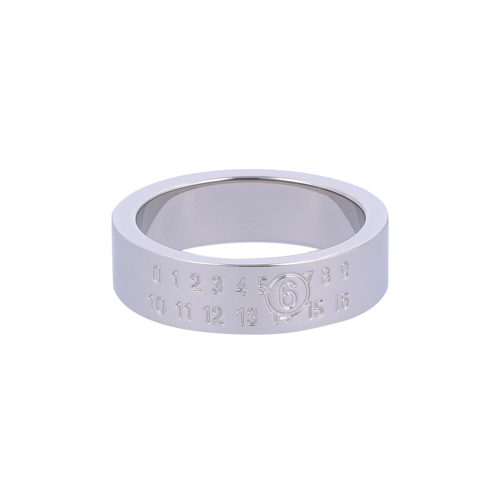 Buy MM6 Maison Margiela Numeric Logo Ring 'Silver' - SM6UQ0058