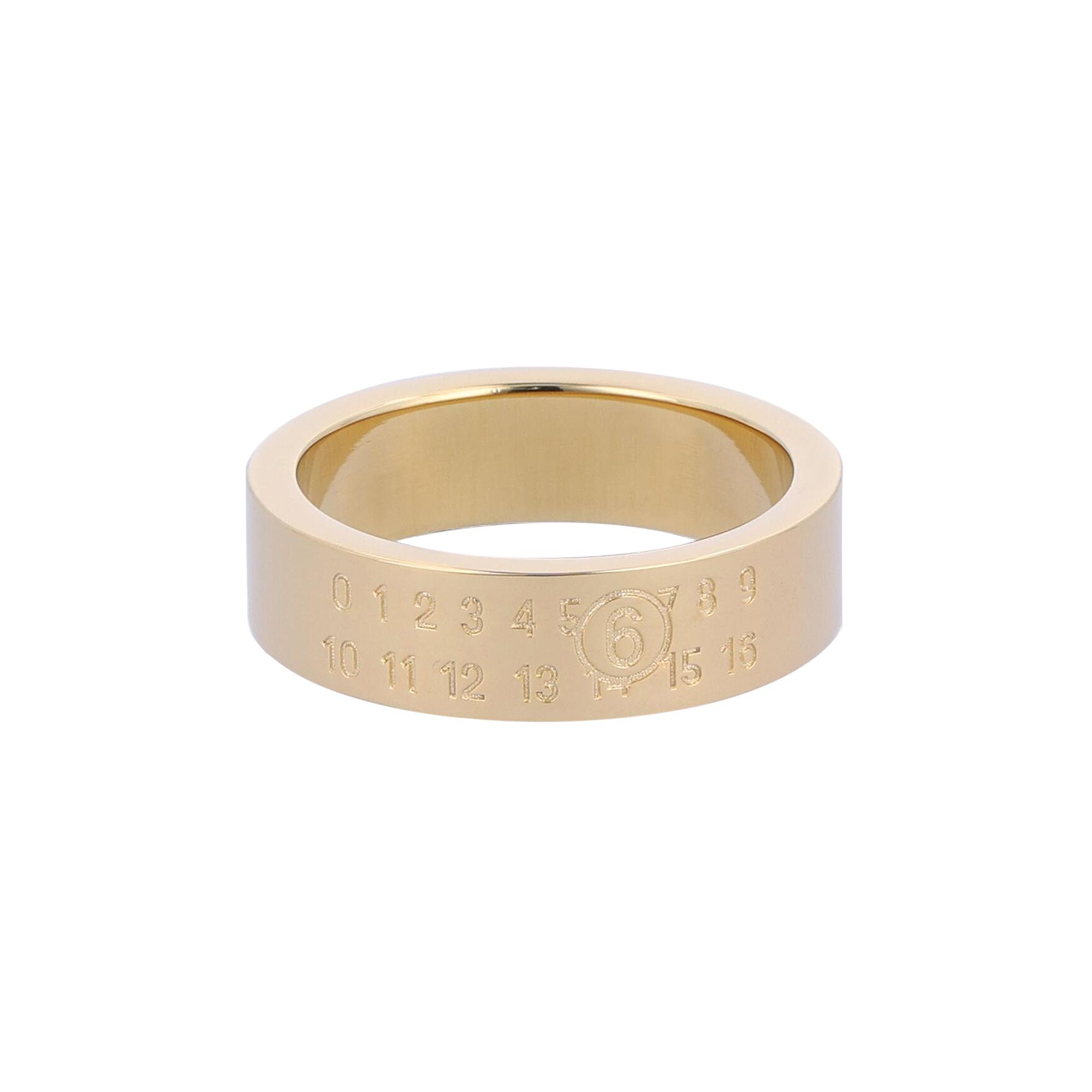 Buy MM6 Maison Margiela Numeric Logo Ring 'Gold' - SM6UQ0058
