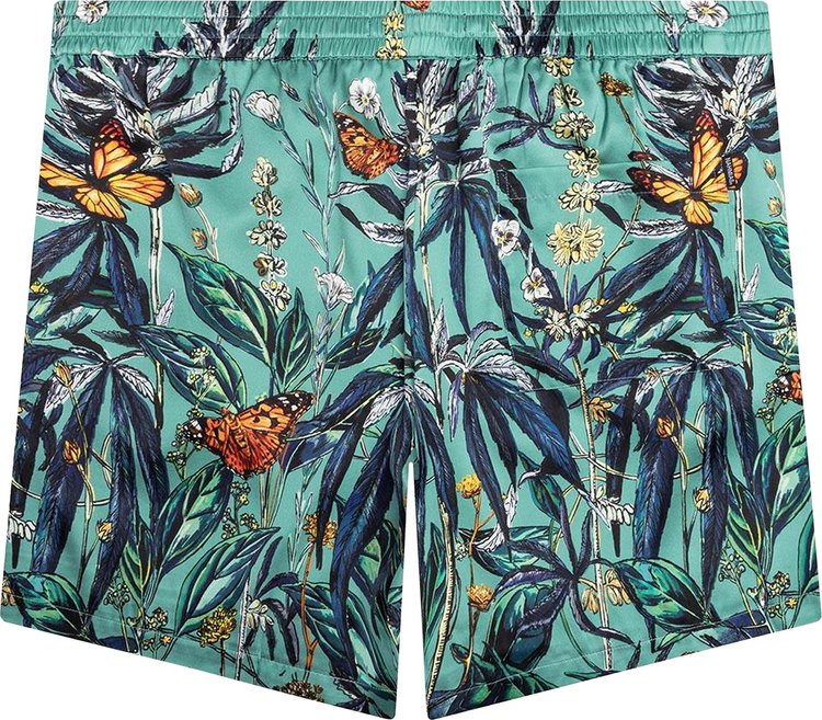 Nahmias Botanical Silk Short Jade GreenMulticolor