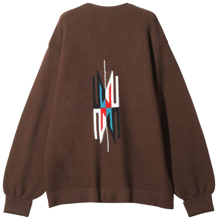 Needles V Neck Cardigan Brown