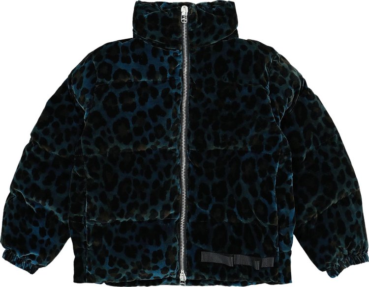 OAMC Trace Velvet Puffer Jacket 'Leopard'