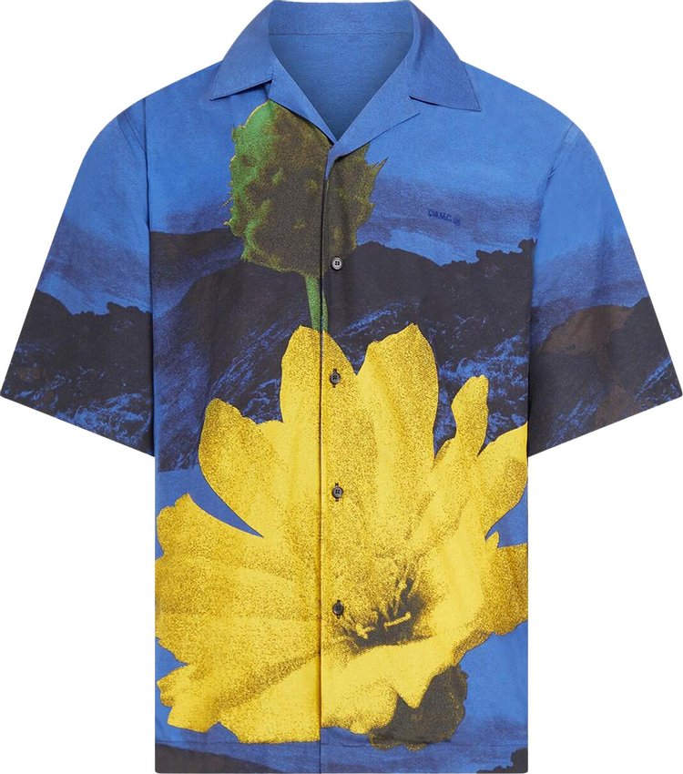 OAMC Kurt Floral Shirt 'Blue'
