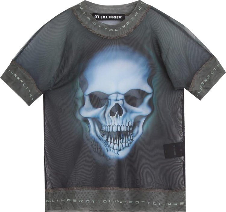 Ottolinger Mesh T-Shirt 'Skull Print'