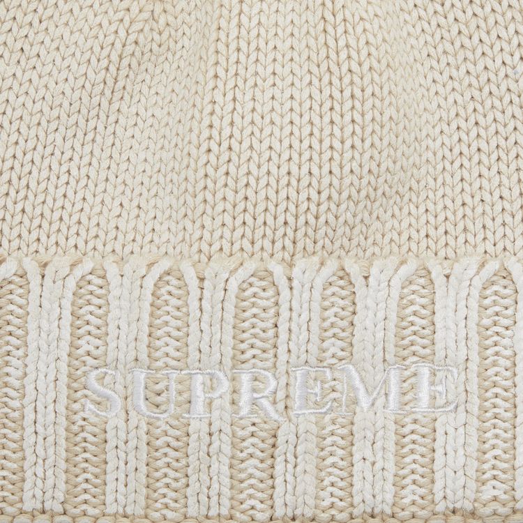 Supreme Overprint Beanie White