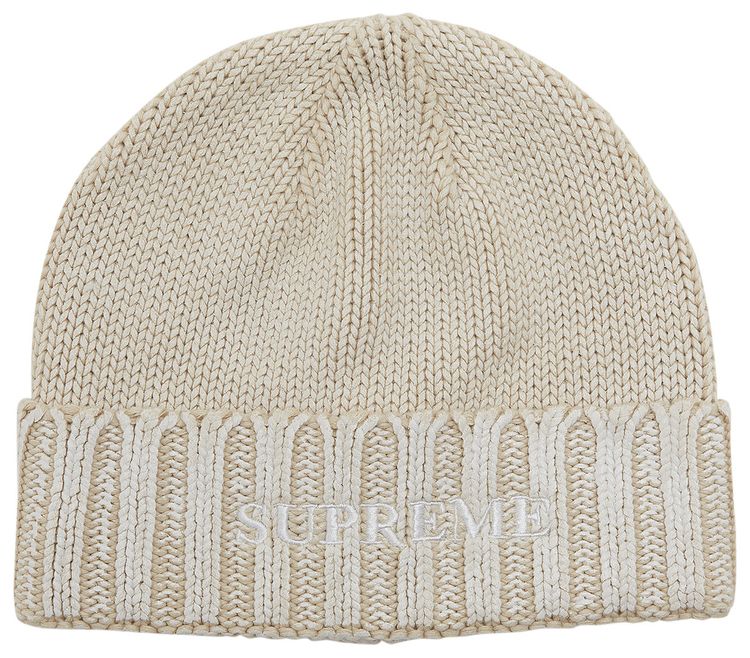 Supreme Overprint Beanie White