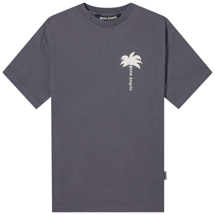 Palm Angels The Palm T Shirt Dark GreyOff White