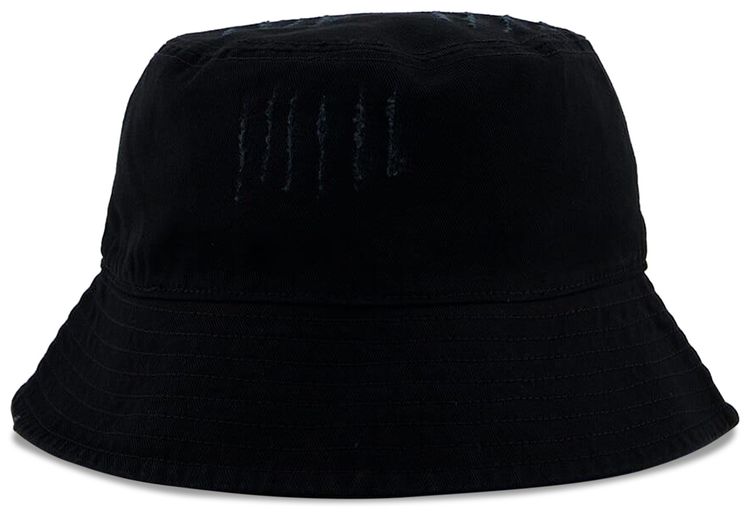 Palm Angels Seasonal Logo Bucket Hat BlackGreen Fluo