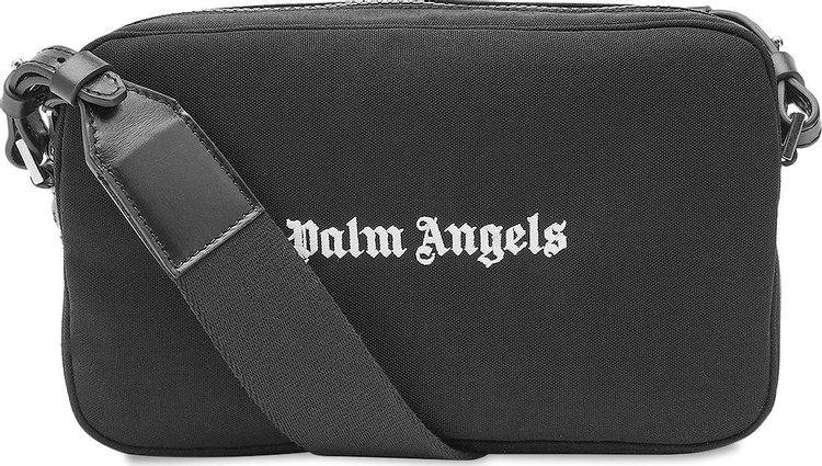 Palm Angels Cordura Logo Camera Case Bag 'Black/White'