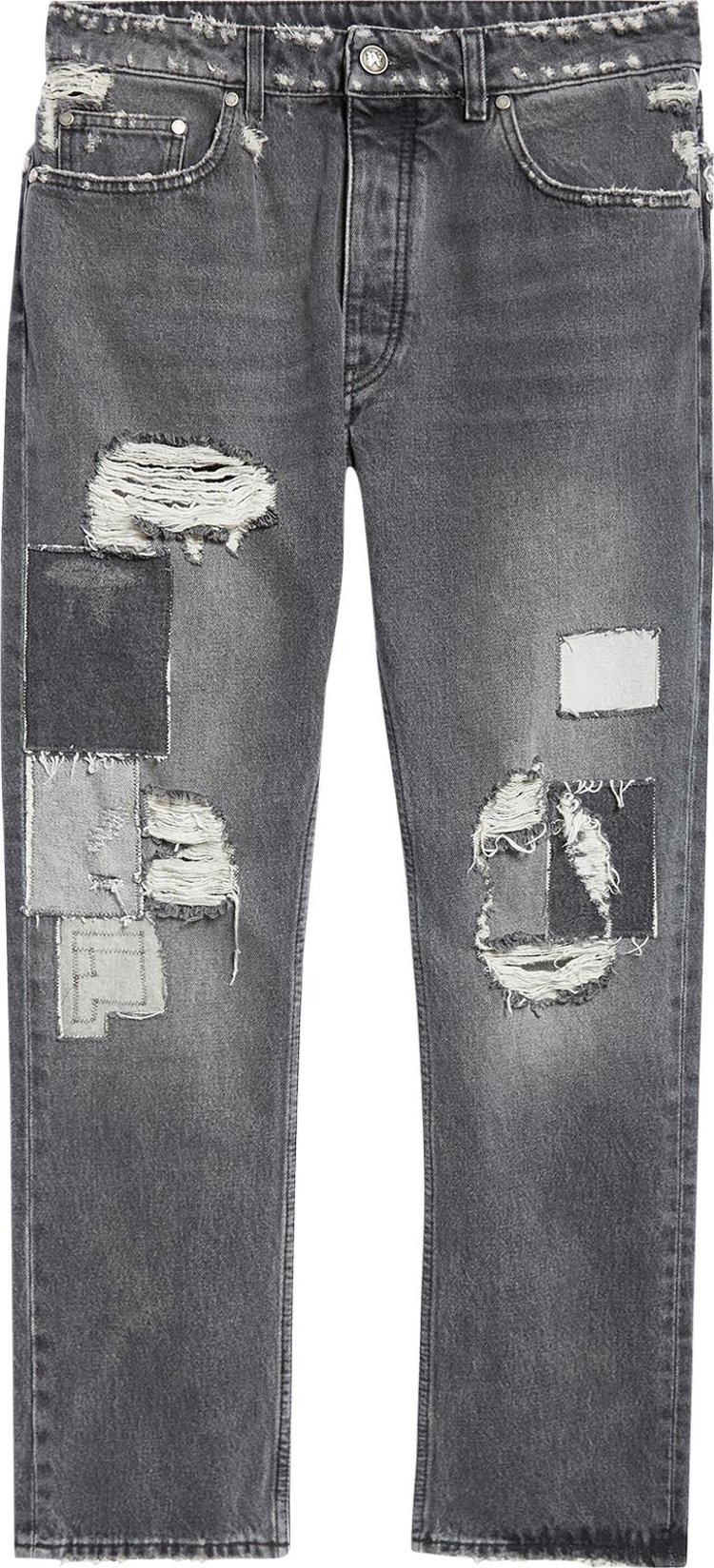 Palm Angels Destroyed Jeans 'Black/Off White'