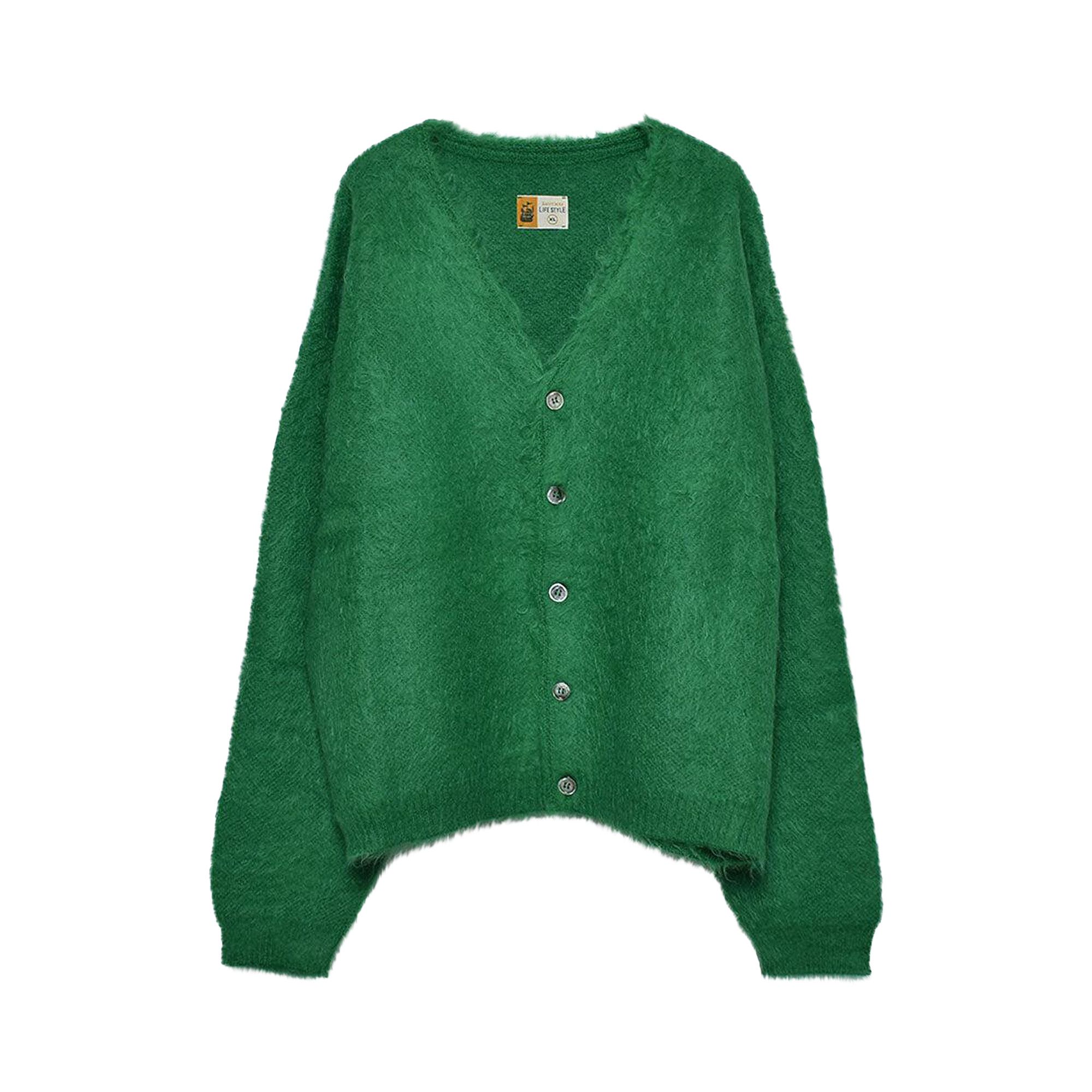 Buy SAINT Mxxxxxx Mohair Cardigan 'Green' - SM A23 0000 045 | GOAT