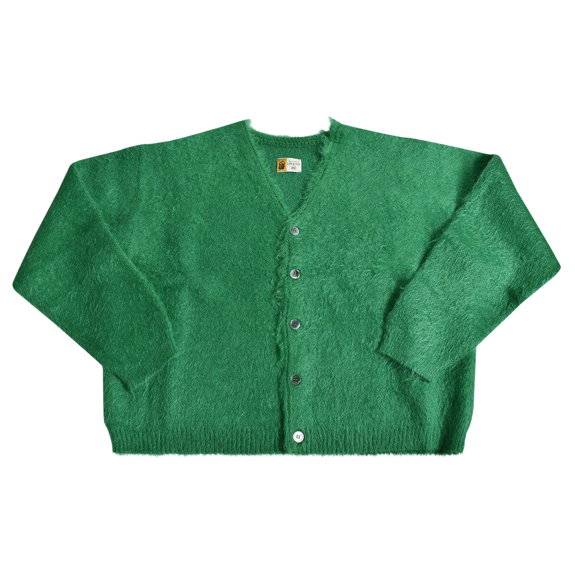 【XL】saint mxxxxxx CARDIGAN MOHAIR GREEN SAINT MXXXXXX mohair-blend Cardigan | Green | FARFETCH EG