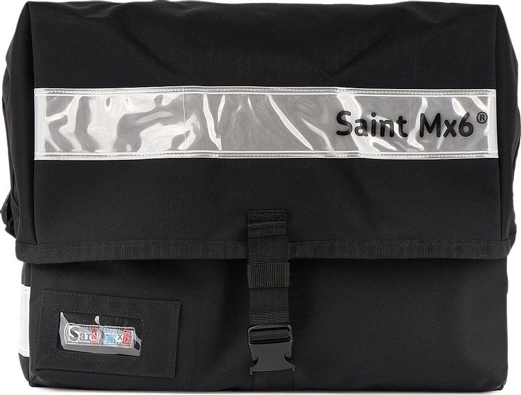 Saint Michael Nylon Messenger Bag 'Black'