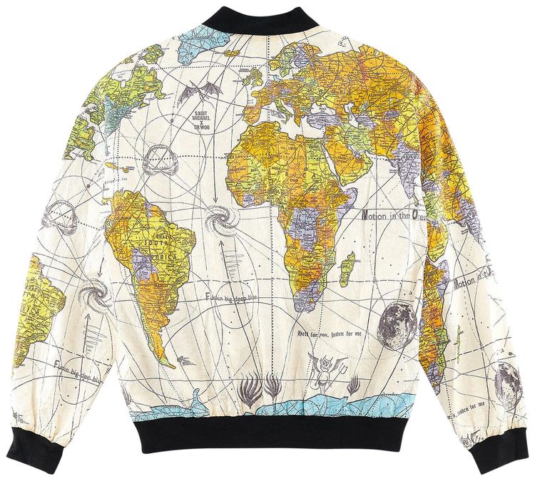 Saint Michael Paper World Map Blouson White