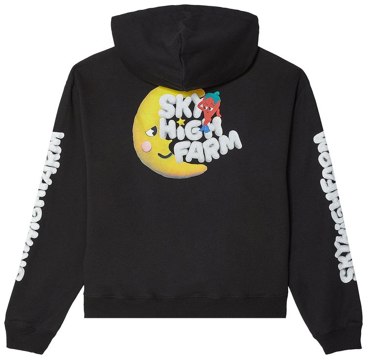 Sky High Farm Workwear Perennial Shana Graphic Hoodie Black