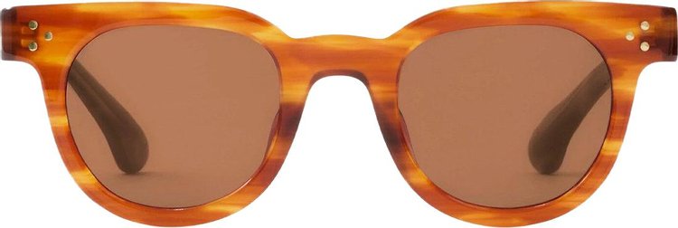 Sporty & Rich Frame N.04 Sunglasses 'Havana/Gold'