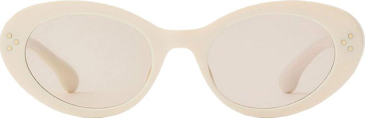 Sporty & Rich Frame N.05 Sunglasses 'Cream/Gold'
