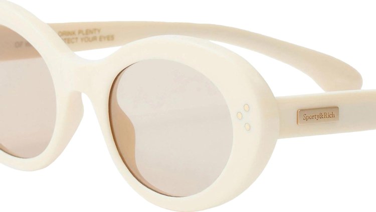 Sporty  Rich Frame N05 Sunglasses CreamGold