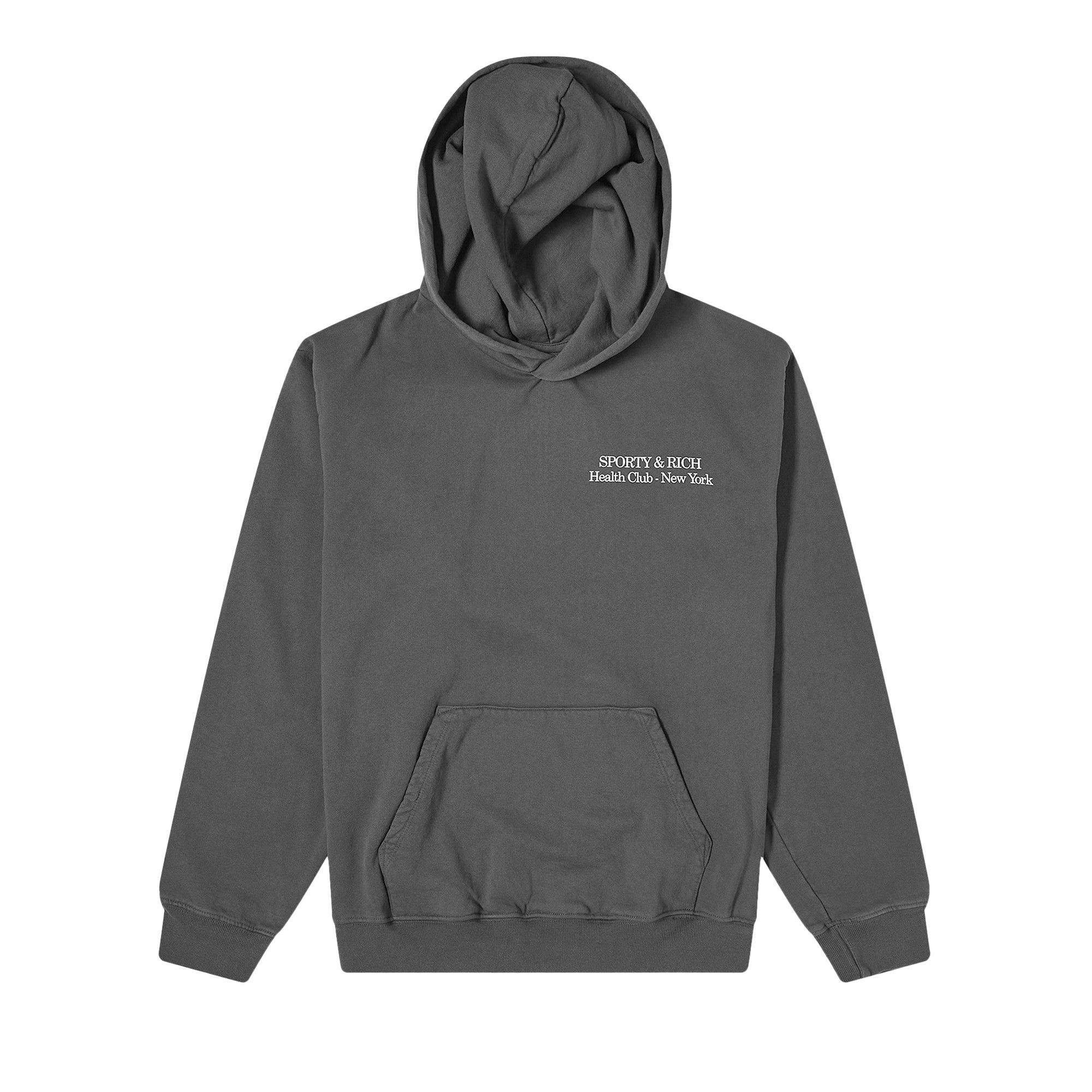 ★Sporty & Rich★ New Drink More Water Hood Faded Black HOAW Buy Sporty & Rich New Drink More Water Hoodie 'Faded Black