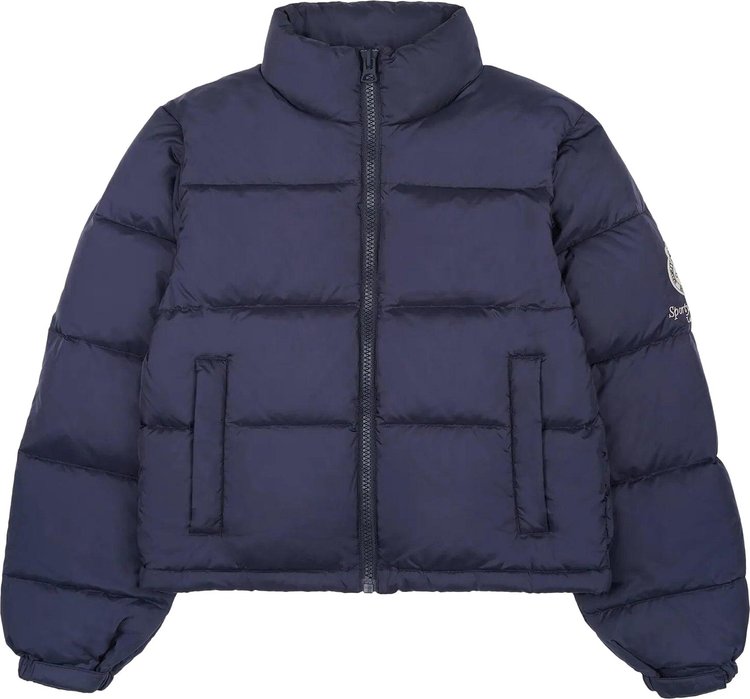 Sporty  Rich Crown LA Puffer Jacket Navy