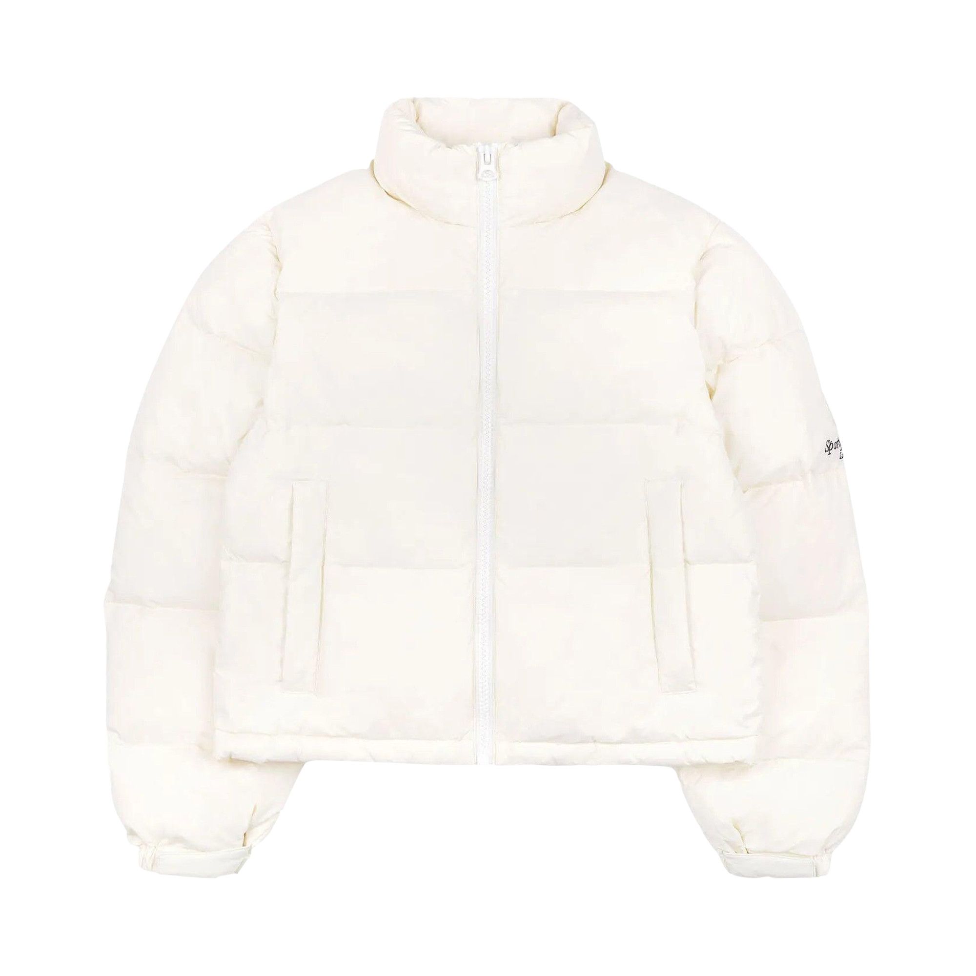Buy Sporty & Rich Crown LA Puffer Jacket 'Cream