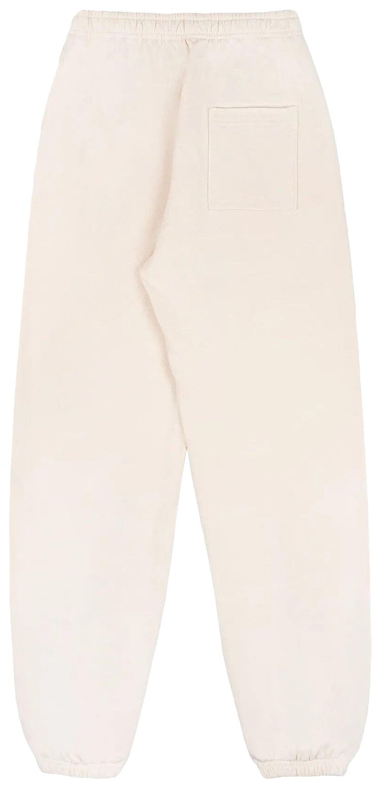 Sporty  Rich Syracuse Embroidered Sweatpant Cream