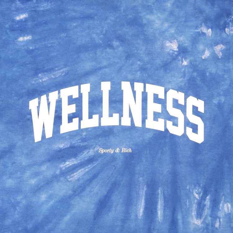 Sporty  Rich Wellness Ivy Tie Dye T Shirt HydrangeaWhite
