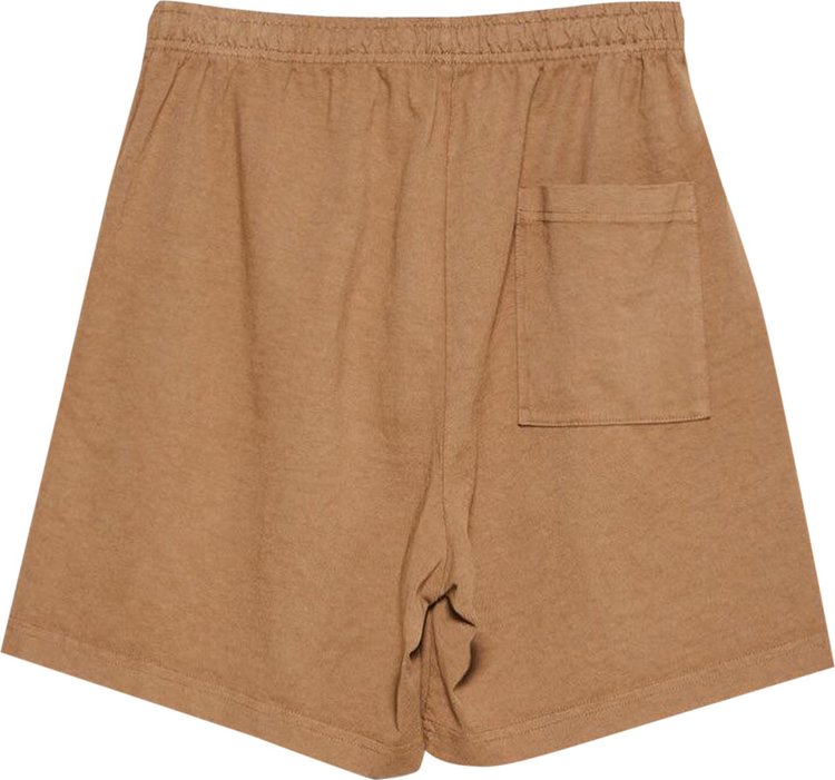 Sporty  Rich Made In USA Gym Short EspressoWhite