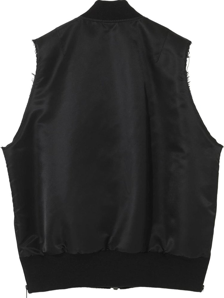 Undercover Oversized MA 1 Vest Black